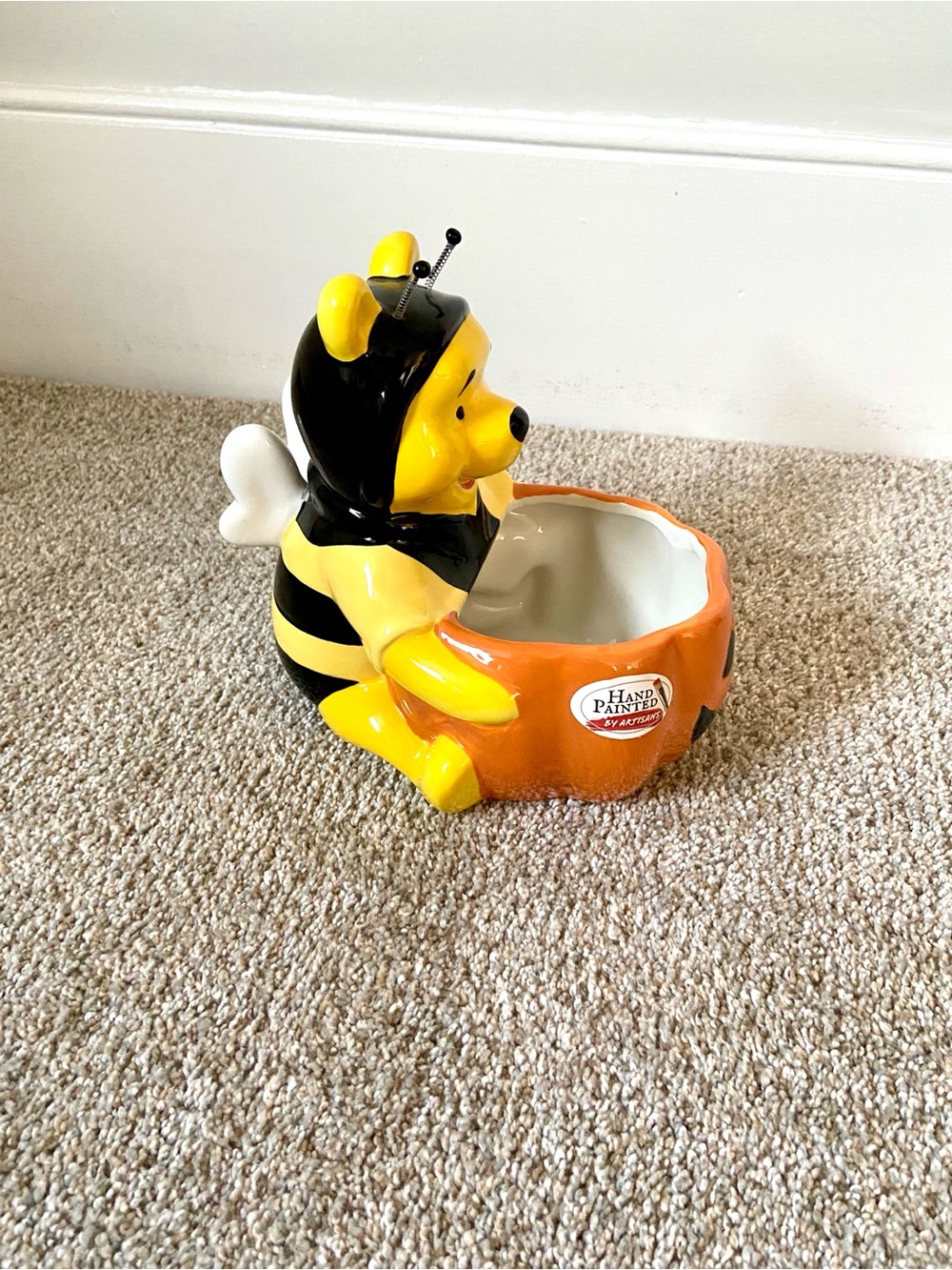 NWT Disney Winnie the Pooh Bumble Bee Halloween Candy Dish Bowl - Picture 9 of 15